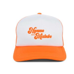 Nyame Nye Mistake Orange & White Cap