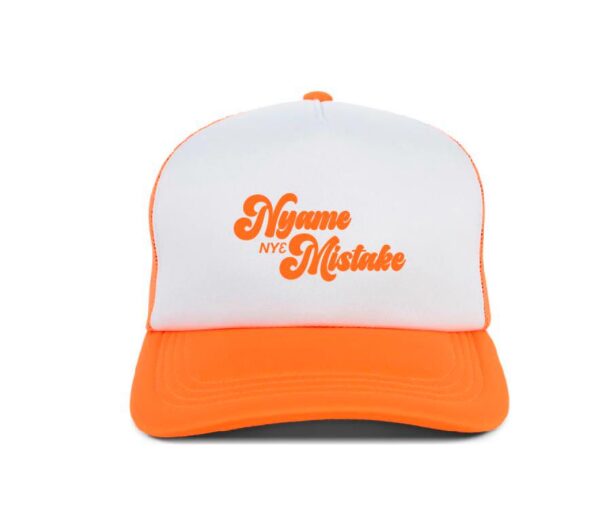 Nyame Nye Mistake Orange & White Cap